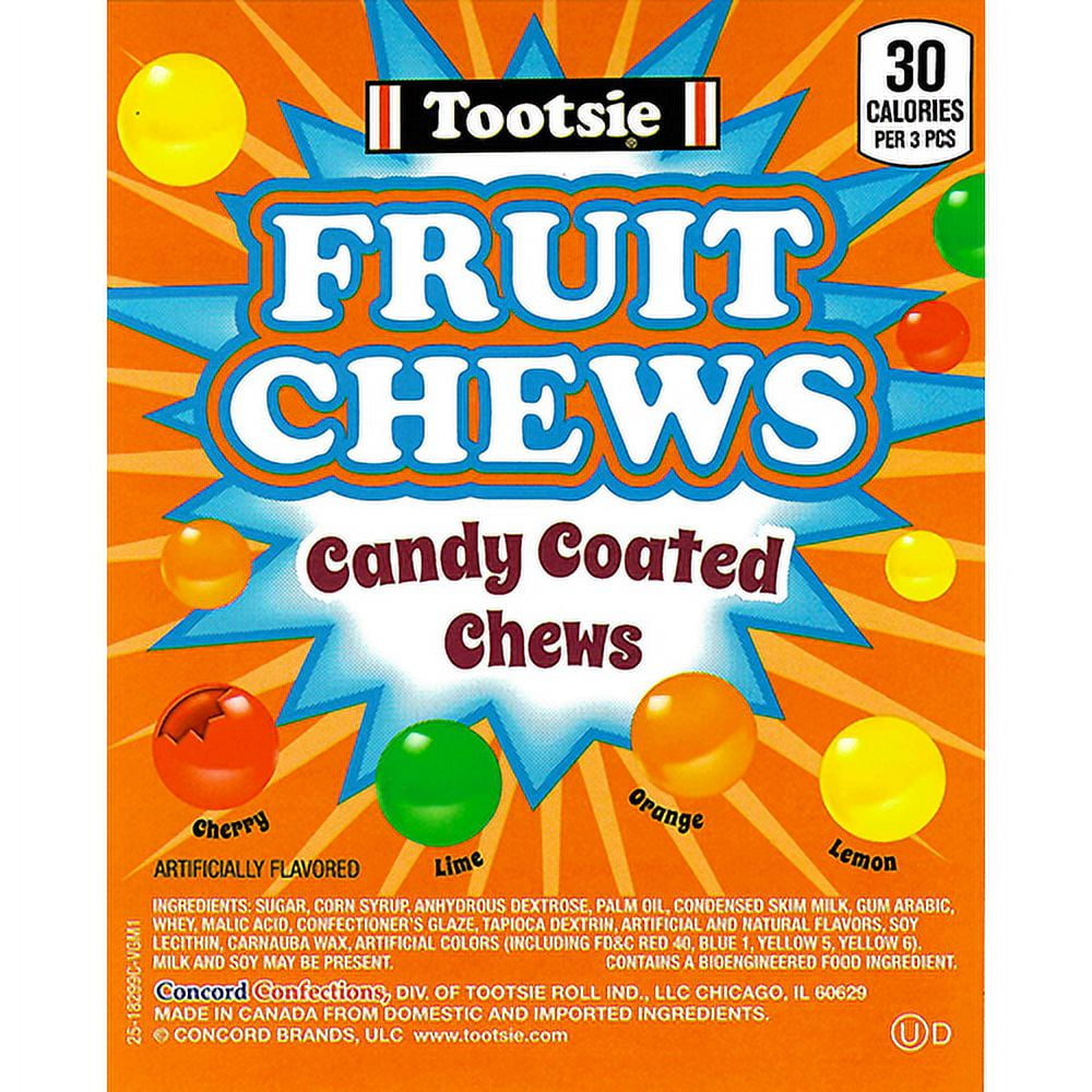 Tootsie Candy Coated Small Fruit Chews 3 lb. Bulk Bag