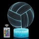 thumbnail image 1 of Lámpara de noche de voleibol con ilusión óptica 3D, LED, con control remoto, ideal para la mesita de noche de la habitación de los niños., 1 of 5