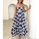 thumbnail image 4 of Vestido de Verano Casual Pequeño Correa Fresca Impresa Cuello Redondo Vestido sin Mangas, Vestido de Verano de las Mujeres, 4 of 5