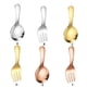 thumbnail image 2 of Monstrate Mini vajilla cena tenedor cuchara Camping y picnics Camping al aire libre juego de cubiertos de acero inoxidable Cocina y Comedor tenedor de oro, 2 of 6