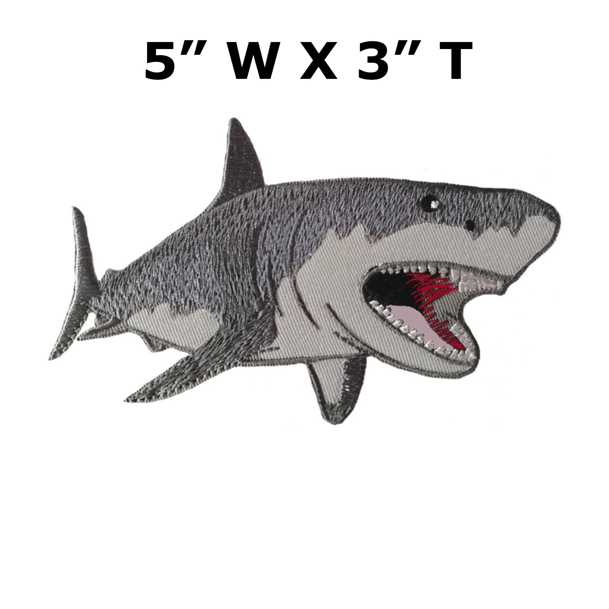 Shark Iron On Embroidered Patch