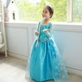 thumbnail image 4 of HAWEE Girls Elsa Princess Costume Snoe Queen Frozen Party Costume Cosplay Fancy Dress, 4 of 7