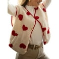 thumbnail image 3 of Female Fleece Vest Coat Beige S, 3 of 10