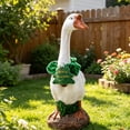 thumbnail image 5 of AZXY Christmas Neck Wrap Collar Porch Goose Outfit, 23‑Inch Goose Clothes, Goose Clothing & Goose Cloth for Cement Plastic Porch Goose Statue, Outdoor Xmas Decor for Front Porch Yard Lawn Garden, 5 of 6