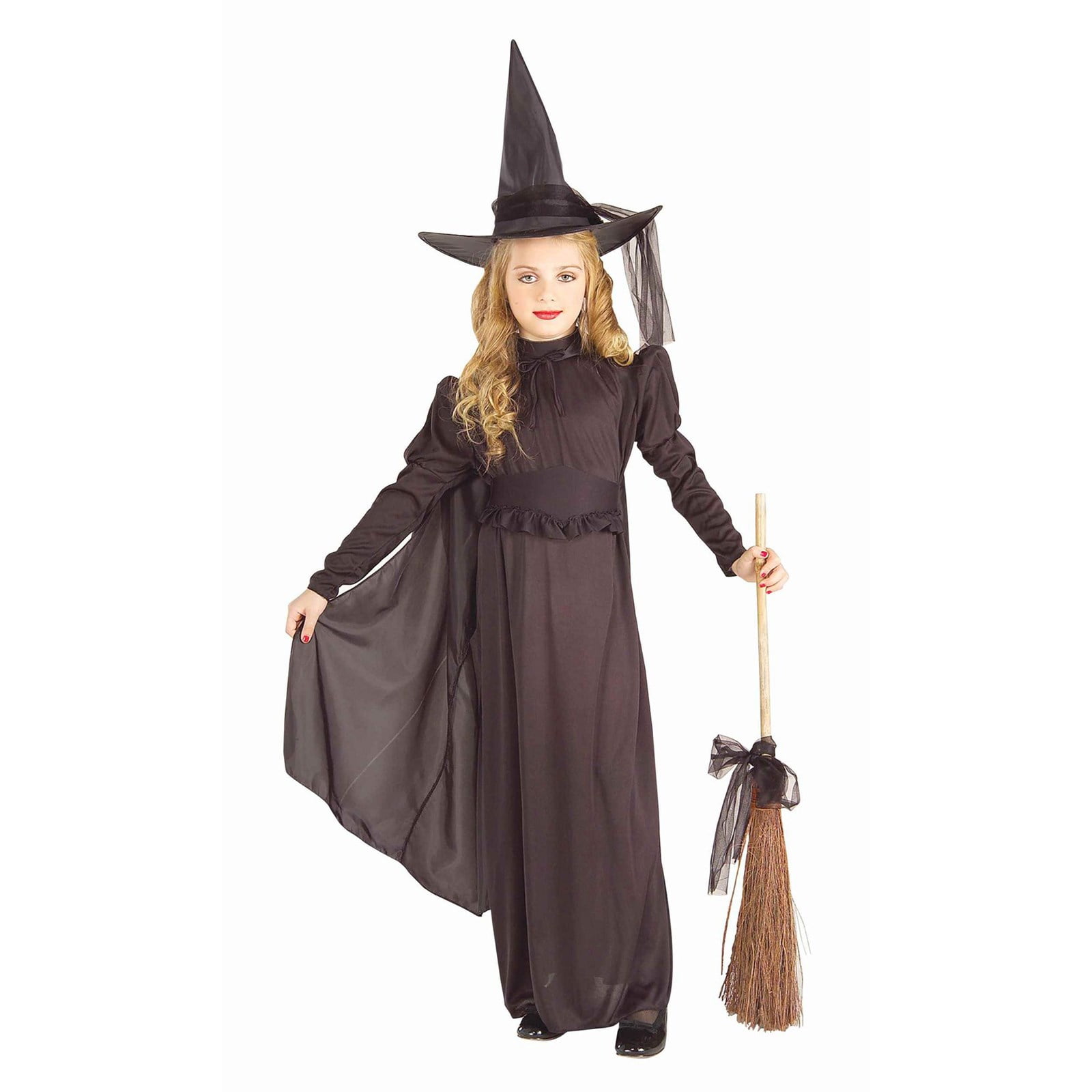 Girl's Classic Witch Costume - Walmart.com