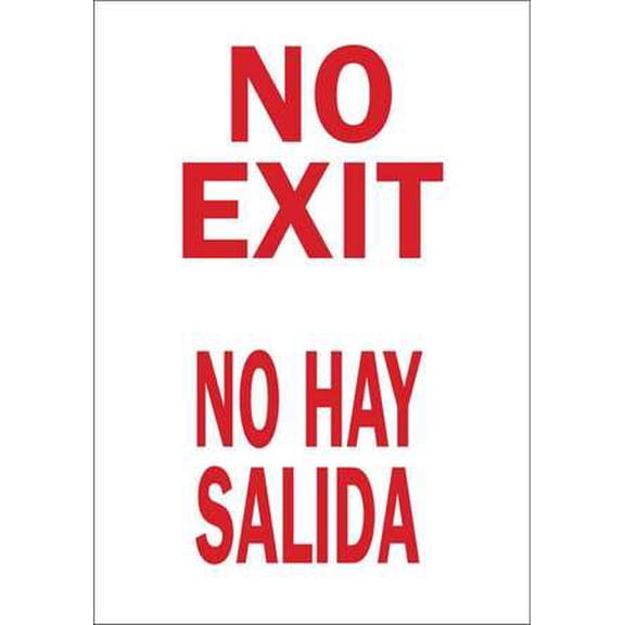 BRADY Exit Sign,20" x 14",Fiberglass 39698