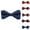 Blue, variant on Xfvqtps Bow Ties for Men Adjustable Pre-Tied Neckties Double Layer Bow for Wedding Party Blue