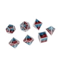 thumbnail image 2 of Dados poliédricos de 7 piezas de aleación de zinc de varios lados para juegos rojo negro azul Zulema Lote de dados poliédricos, 2 of 7