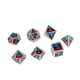thumbnail image 2 of 7 Piezas Dados Poliédricos Metálicos D6 D4 para de Dragón - azul rojo negro azul perfke Lote de dados poliédricos, 2 of 7