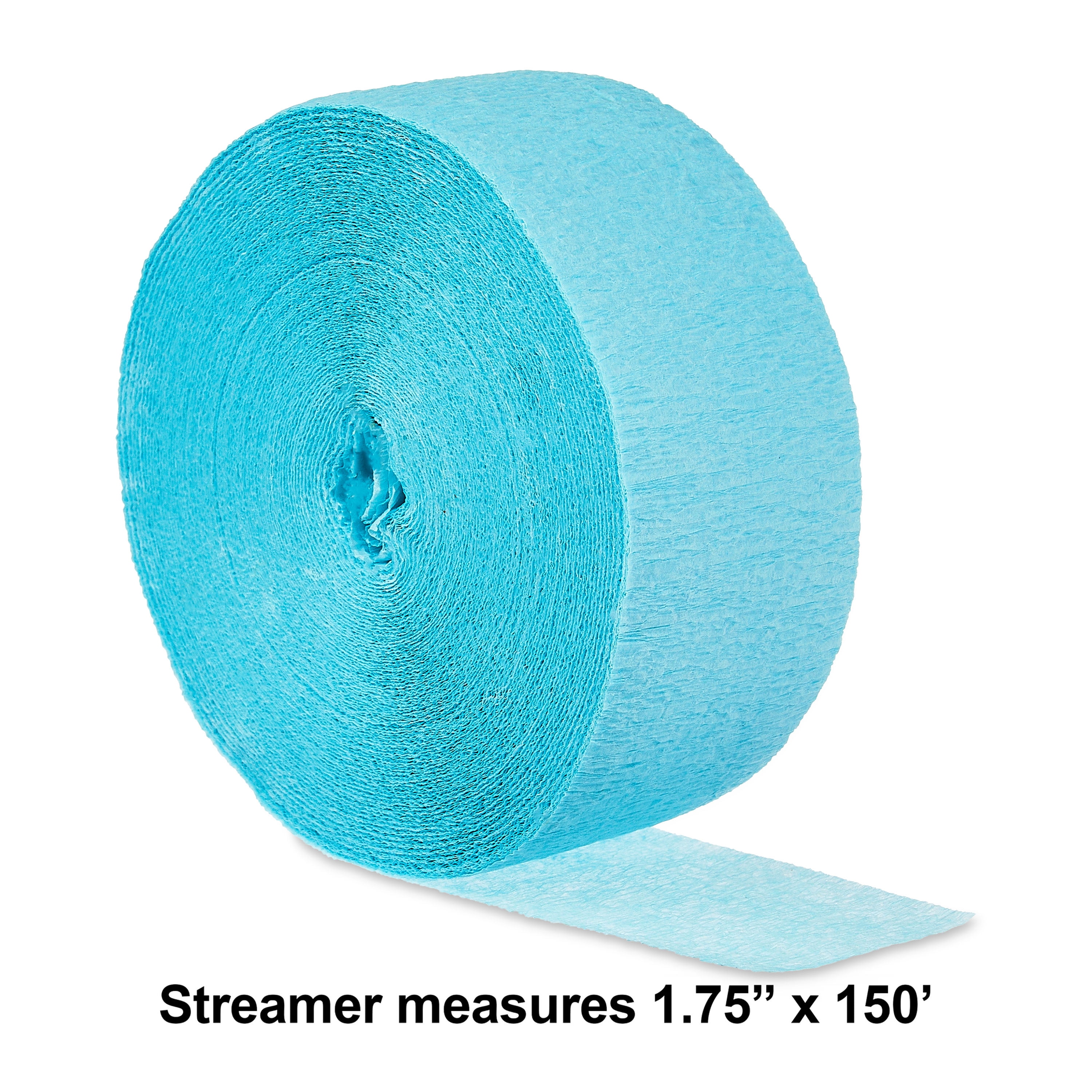 Light Blue Paper Party Streamer 150' by Way to Celebrate