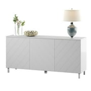 Twin Star Home 60 Sideboard with Chevron Pattern Routing