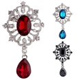 thumbnail image 6 of SmartBy Women's Luxury Rhinestone Alloy Brooch Pin Large Waterdrop Pendent Party Jewelry, 6 of 7