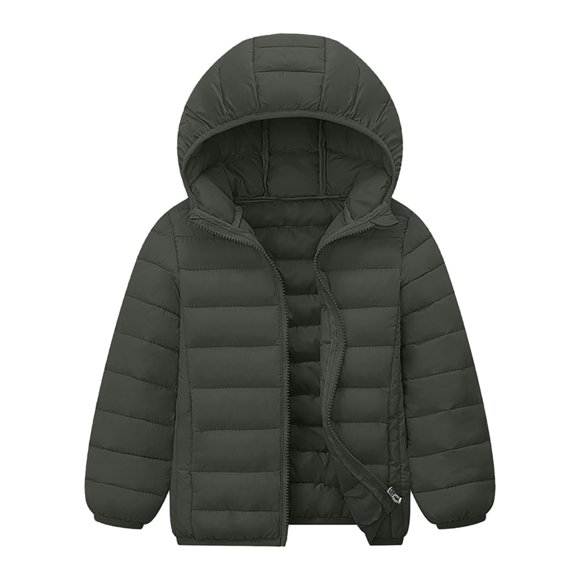 dmqupv Teen Girl Puffer Coat Boy And Girls Coat Winter Lightweight Jackets Hooded Outerwear AG,Size for 8-9 Years
