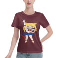 thumbnail image 1 of T-Shirt Basique à Manches Courtes pour Femmes Sailor Moon Édition Q Tsukiha, 1 of 6