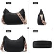 thumbnail image 6 of FALAN MULE Small Crossbody Bags for Women Leather Triple Zip Shoulder Handbag with Adjustable Shoulder Strap, 6 of 6