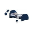 thumbnail image 2 of Meridian Furniture Brody Navy Velvet Twin Bed, 2 of 7