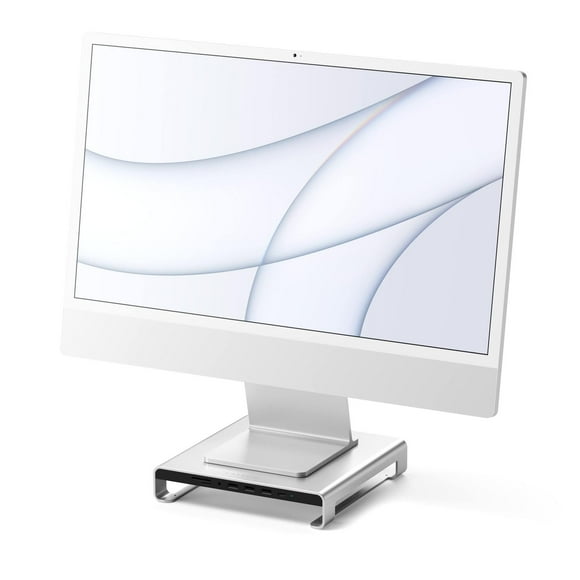 Soporte de Aluminio SATECHI Plata con Conectividad Tipo-C para Apple Studio Display e iMac multicolor