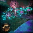 thumbnail image 1 of 2026New Outdoor LED Solar Fireworks Lights 90/120/150 Leds Waterproof String Fairy Light for Garden Home Christmas Decoration(1/2Pcs) (Emitting Color : Multicolor Wattage, 1 of 6