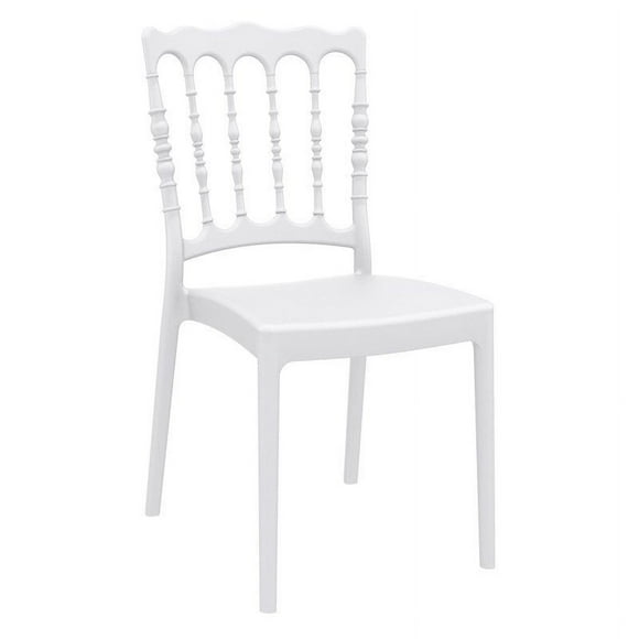 Compamia Napoleon Patio Dining Chair in White