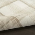 thumbnail image 3 of Nourison Grafix Plaid Ivory Beige 5'3" x 7'3" Area Rug (5x7), 3 of 8