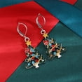 thumbnail image 6 of Herunwer Christmas Tree Earrings Acrylic Christmas Tree Earrings for Women Christmas Earrings Xmas Rhinestone Tree Drop Dangle Earring Christmas Jewelry, 6 of 7