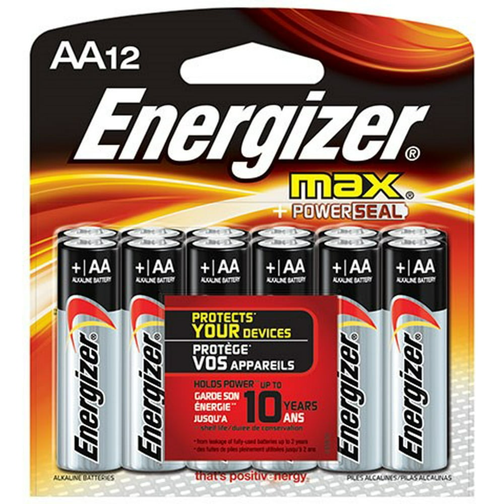 Energizer Max E91 - Battery 12 x AA type - alkaline - Walmart.com ...