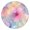 Colorful Cloud Star, variant on Colorful Tie Dye Mandala Pattern Round Fitted Tablecloth with Elastic Edge,Dining Table Cover Waterproof,Outdoor Round Tablecloth for Camping,Dining,Indoor and Outdoor