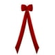 thumbnail image 2 of mfyjkho Arreglo Navideño De Terciopelo Con Lazo Grande De 59 Pulgadas Para Decoración Navideña, Poliéster, Rojo Vino, 1 Pieza, 2 of 8