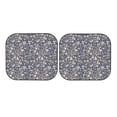 thumbnail image 3 of Uemuo Daisies Flowers Printed 2 PCS Car Windshield Sun Shade, Auto Sun Heat and UV Rays Blocker, Foldable Automotive Front Window Sunshade Protector, 3 of 7