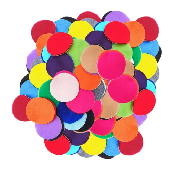 Playfully Ever After Mixed Color Assortment of Craft Felt Circles (1.5 Inch - 94pc)
