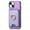 Purple, variant on Classic Back Case for iPhone XR, with Removable Magnetic Card Slots Support Car Magnetic Mount with Finger Ring Stand Business Thin Fit Phone Case Cover for iPhone XR, Purple