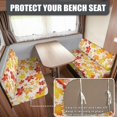 thumbnail image 2 of XYZCANDO Maple Leaf RV Dinette Cushion Covers Stretchable Camper Accessories for Inside Couch Cushion Covers Furniture Protector 1 Backrest Cover and 1 Bench Cover Thanksgiving, 2 of 7