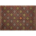 thumbnail image 1 of Ahgly Company Indoor Rectangle Traditional Saffron Red Persian Area Rugs, Swatch Sample, 1 of 6