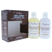 100 Percent Virgin Coconut Oil Daily Hydration Body Kit by Shea Moisture for Unisex - 2 Pc 8oz Body
