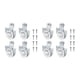 thumbnail image 1 of Juego de 8 ruedas para puertas de armario, herrajes para puertas corredizas, colgadores para puertas de armario con 8 piezas, 1 of 8