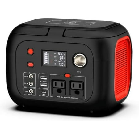 

Portable Power Station 97Wh Power Bank 26400mAh Battery Pack Fasting Charging 150W AC Outlet Solar Generators with Wireless Charging Battery Bank LED Flashlight Power Supply for Camping RV Emergency