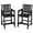 Obsidian, variant on Adirondack Bar Chair Set of 2, HDPE Outdoor Bar Stools with Footrest, All Weather Adirondack Bar Height Chairs for Patio, Balcony, Porch, Deck, Poolside, Navy