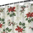thumbnail image 3 of Waterproof Beautiful Colorful Floral Shower Curtain 72x72 Inch Boho Style Polyester Unique Shower Curtain for Bathroom Hotel Home Decor with 12 Plastic Hooks, 3 of 5