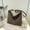 Coffee, variant on Storage Bags Storage Organizer Large Women's Shoulder Bag, PU Leather Tote Bag, Spacious Crossbody Purse, Work Travel Handbag, Multi-Pocket Messenger Bag, Stylish Casual Daypack