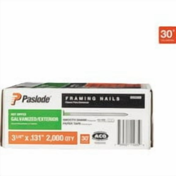 Paslode 650388 Roundrive Plus Framing Nail, 3-1/4" x .113", Galvanized