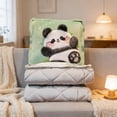 thumbnail image 1 of CaiYueKe 2 in 1 Pillow and Blanket Convertible Plush Cozy Cushion for Adults Travel Home Office Car Sofa Bed Pet Lovers Gift Soft Flannel Throw Warm Comforter, 1 of 7