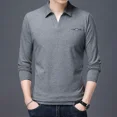thumbnail image 4 of Camiseta ajustada para hombre, sudaderas tipo polo lisas, talla de invierno, ropa elástica para hombre, camiseta de poliéster de alta calidad a granel, camiseta Y2k, 4 of 5