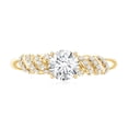 thumbnail image 4 of Rosec Jewels Designer Diamond Engagement Ring (Lab Grown) - 1 Carat - 6 mm - EF-VS Quality, 18K Yellow Gold, US 10.50, 4 of 8