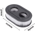 thumbnail image 3 of 2 Pcs Lawn Mower Air Filters & Spark Plugs Paper Air Filters Lawn Mower Filter Elements for Briggs Stratton Engines 550EX Eco-Plus 575EX Series Replaces Engine, 3 of 5