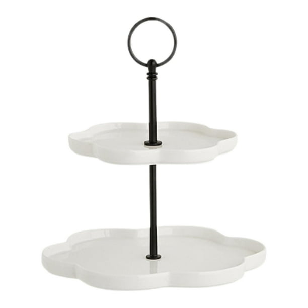 Soporte para cupcakes de 2 niveles BLESIY bandeja para servir soporte para pasteles mesa de dulces y donas