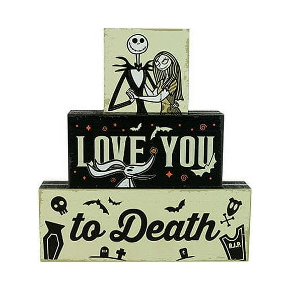 Disney The Nightmare Before Christmas 9.5" Wood Block Sign