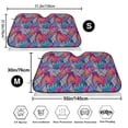 thumbnail image 3 of Fotbe Tropical Leaves Car Windshield Sunshade | Sun Visor Protector Front Window Shade, Keeps Out UV Rays, Keeps Your Vehicle Cool-Small, 3 of 7