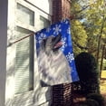 thumbnail image 2 of Carolines Treasures SS4626-FLAG-PARENT Keeshond Winter Snowflakes Holiday Flag  multicolor, 2 of 2