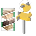 thumbnail image 4 of Industrial-Grade 4-Flute T-Slot Cutter with 6mm Shank - 12.7mm Max Cutting Depth, Compact Lightweight Design for Precision Woodworking & Multiple Bed Compatibility (6*40*3/8), 4 of 5