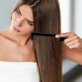 thumbnail image 5 of Paquete de 3 peines de peluquero Peine para cortar el pelo con parte superior plana, peines para cortar el pelo, ideales (negros), 5 of 5